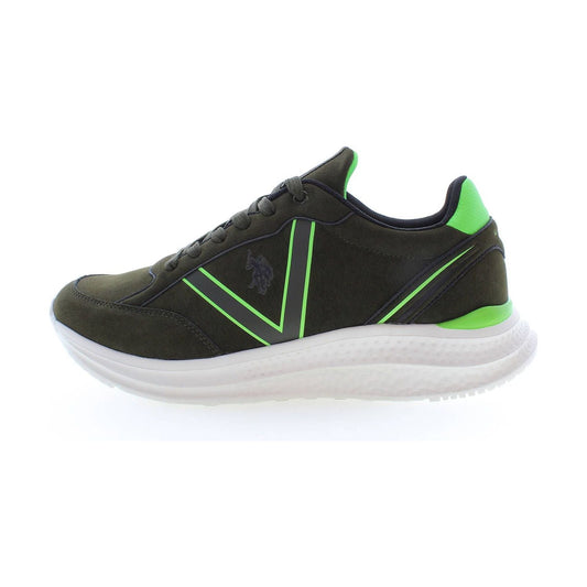 U.S. POLO ASSN. Green Laced Sports Sneakers with Logo Detail U.S. POLO ASSN.