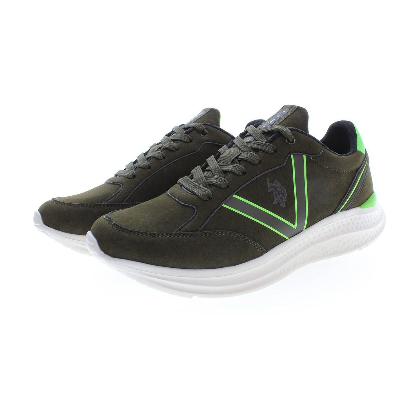 U.S. POLO ASSN. Green Laced Sports Sneakers with Logo Detail U.S. POLO ASSN.