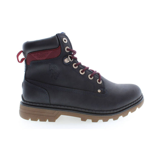 U.S. POLO ASSN. Elegant Blue High Boots with Lace Detail U.S. POLO ASSN.