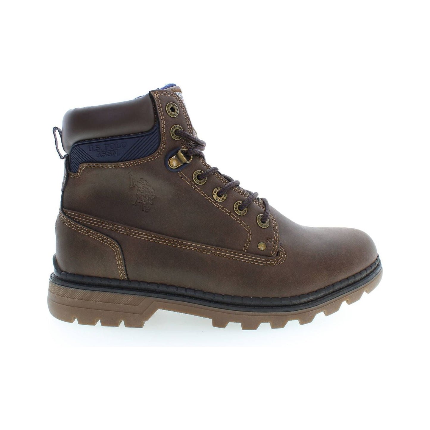 U.S. POLO ASSN. Elegant High Lace-Up Boots with Logo Accents U.S. POLO ASSN.