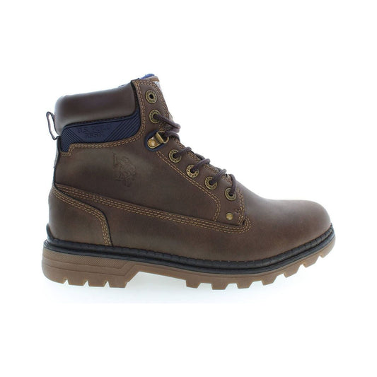 U.S. POLO ASSN. Elegant High Lace-Up Boots with Logo Accents U.S. POLO ASSN.