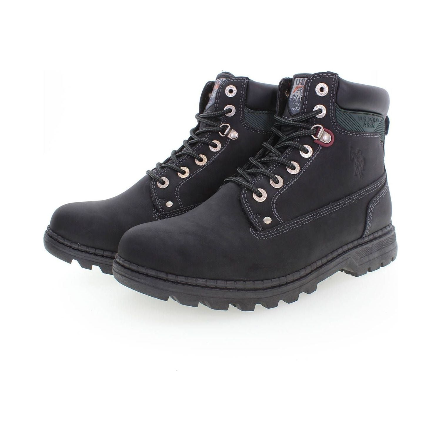 U.S. POLO ASSN. Black Polyester Men Boot