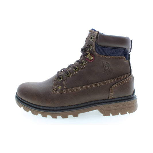 U.S. POLO ASSN. Elegant High Lace-Up Boots with Logo Accents U.S. POLO ASSN.