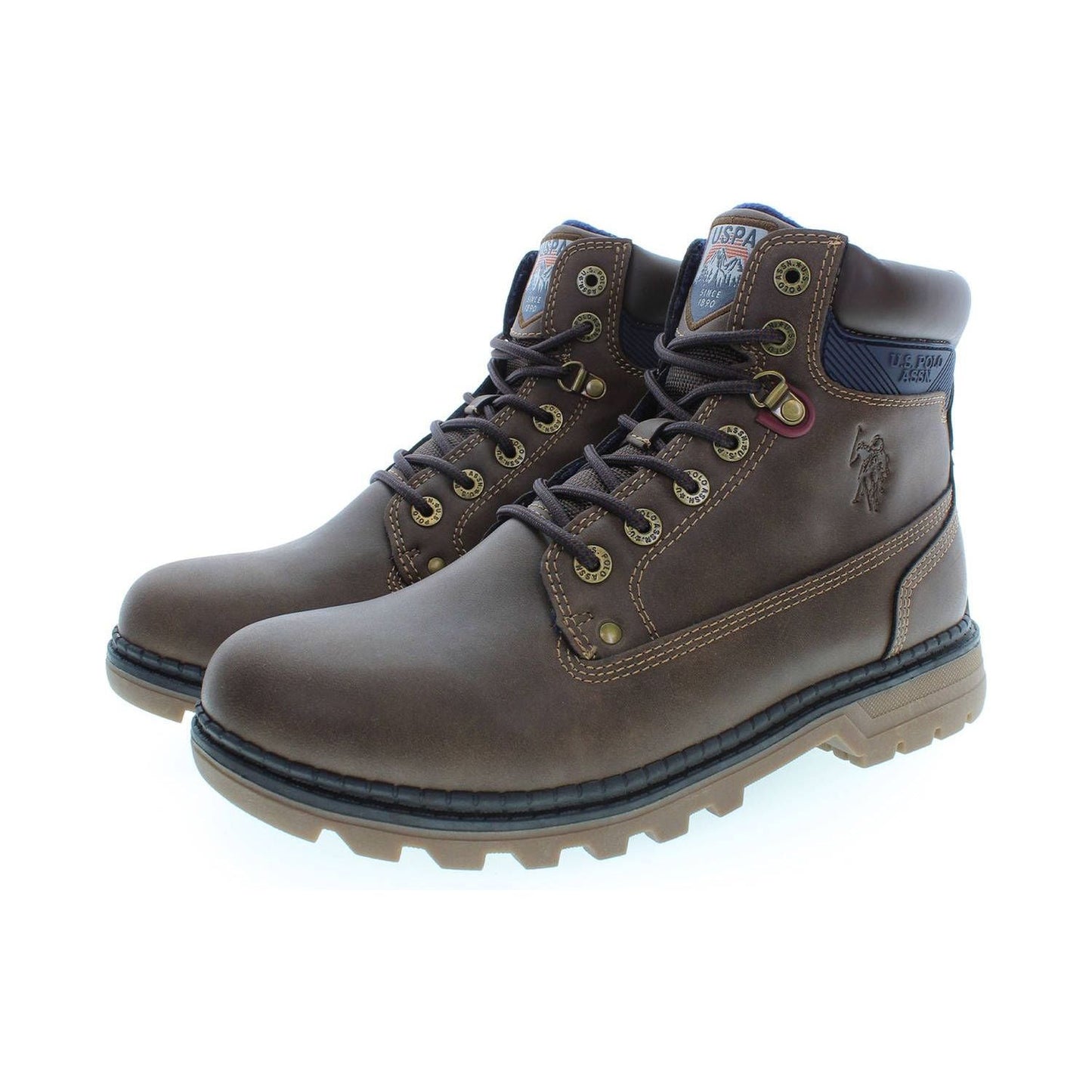 U.S. POLO ASSN. Elegant High Lace-Up Boots with Logo Accents U.S. POLO ASSN.