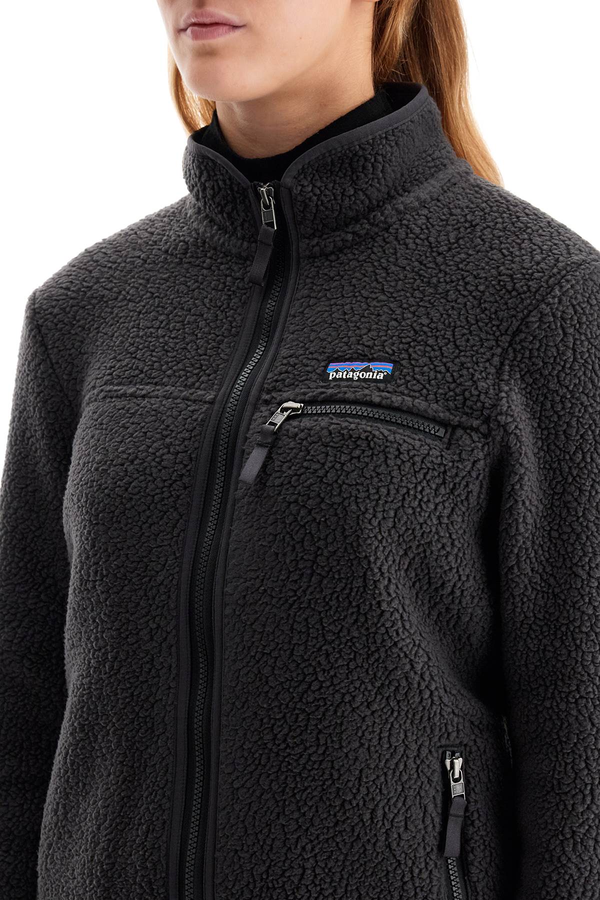 PATAGONIA women's retro pile fleece jacket with Topwear PATAGONIA