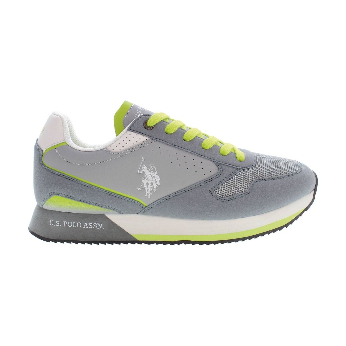 U.S. POLO ASSN. Dapper Gray Lace-Up Sports Sneakers U.S. POLO ASSN.