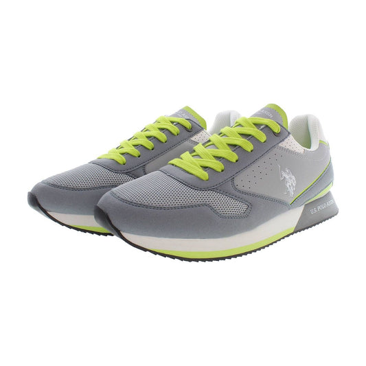 U.S. POLO ASSN. Dapper Gray Lace-Up Sports Sneakers U.S. POLO ASSN.