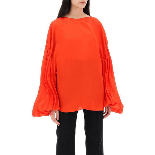 Khaite "quico blouse with puffed sleeves Topwear Khaite