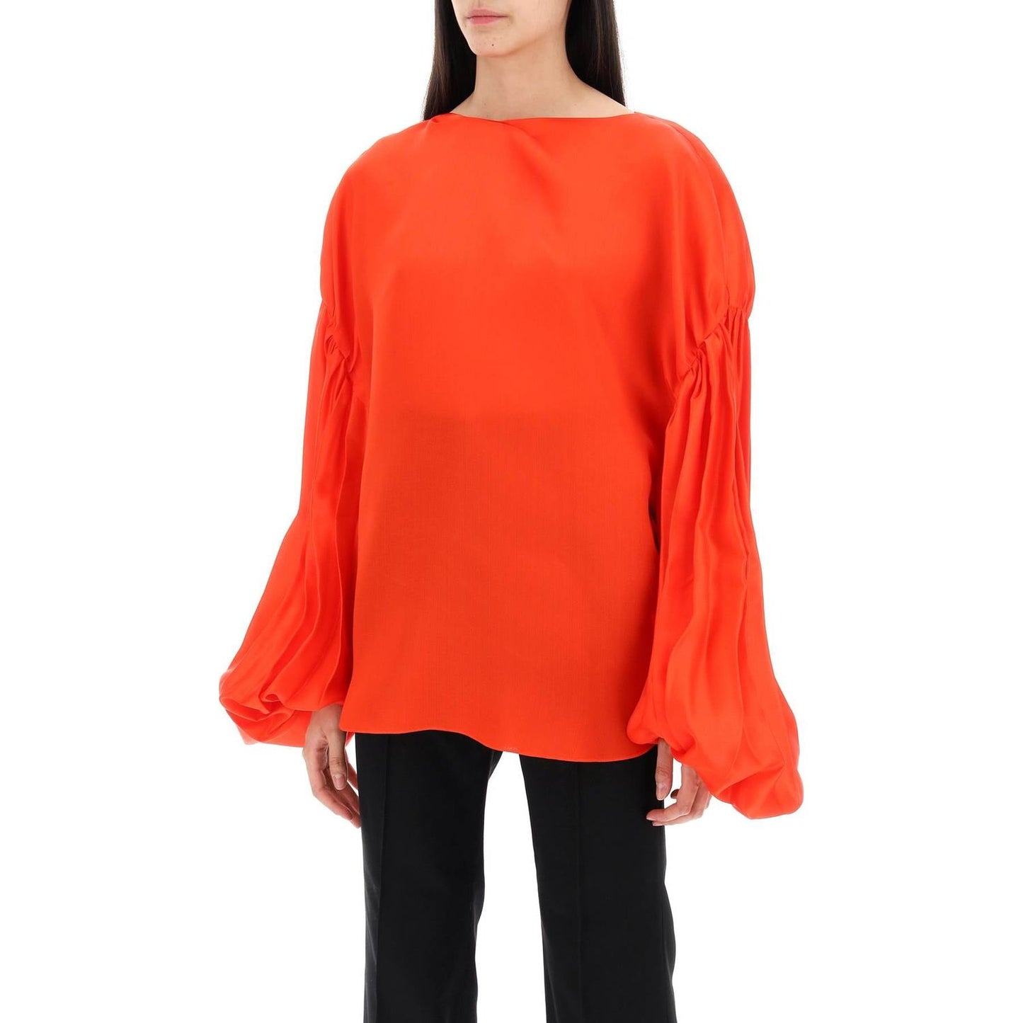 Khaite "quico blouse with puffed sleeves Topwear Khaite