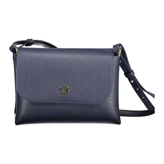 Tommy Hilfiger Chic Blue Designer Handbag with Logo Detail Tommy Hilfiger