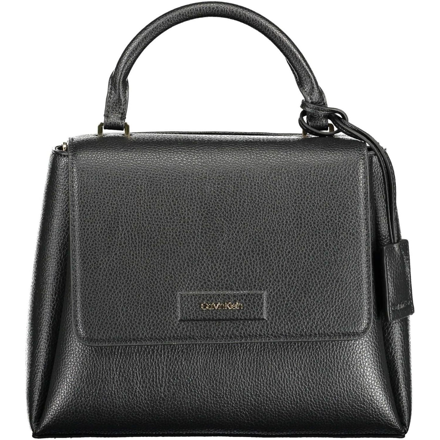 Calvin Klein Elegant Black Shoulder Bag with Magnetic Closure Calvin Klein