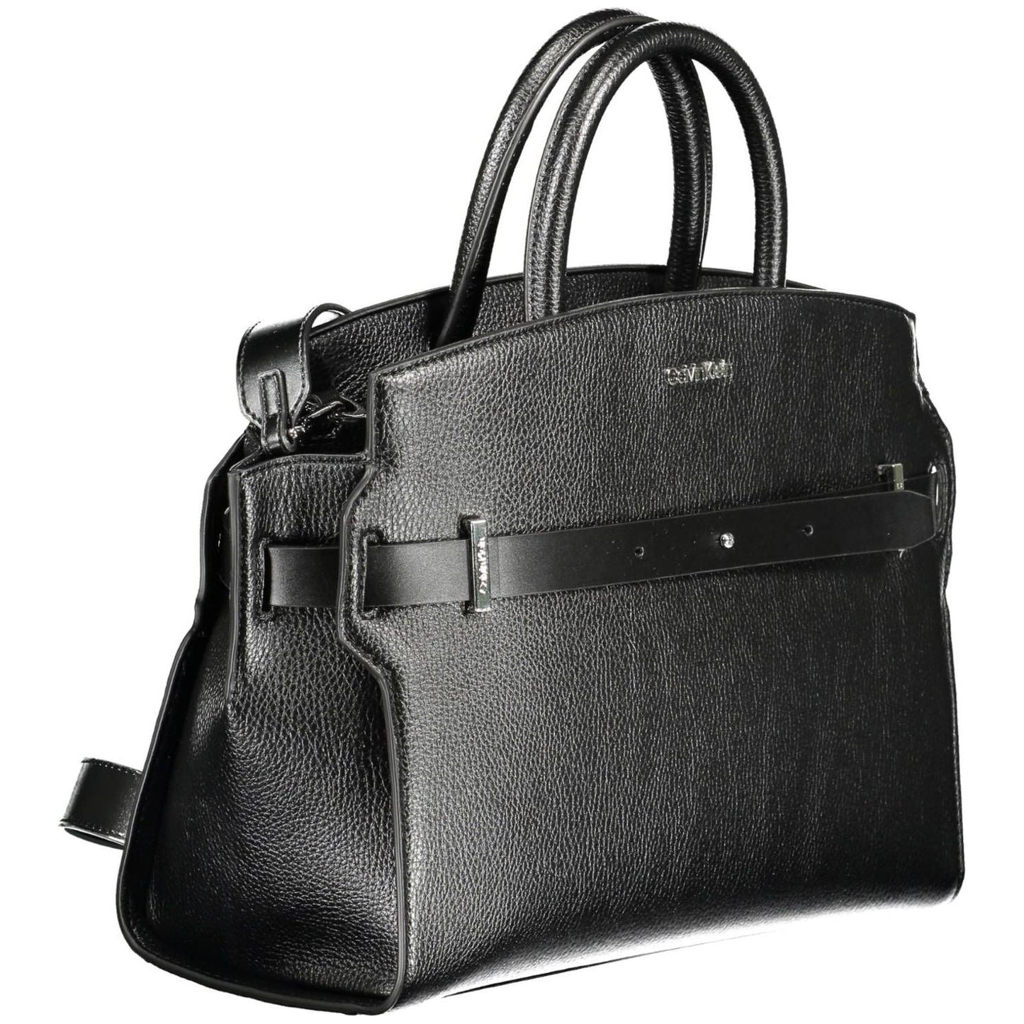 Calvin Klein Chic Black Handbag with Contrasting Details Calvin Klein