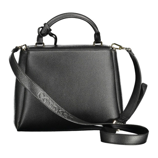 Calvin Klein Elegant Black Shoulder Bag with Magnetic Closure Calvin Klein