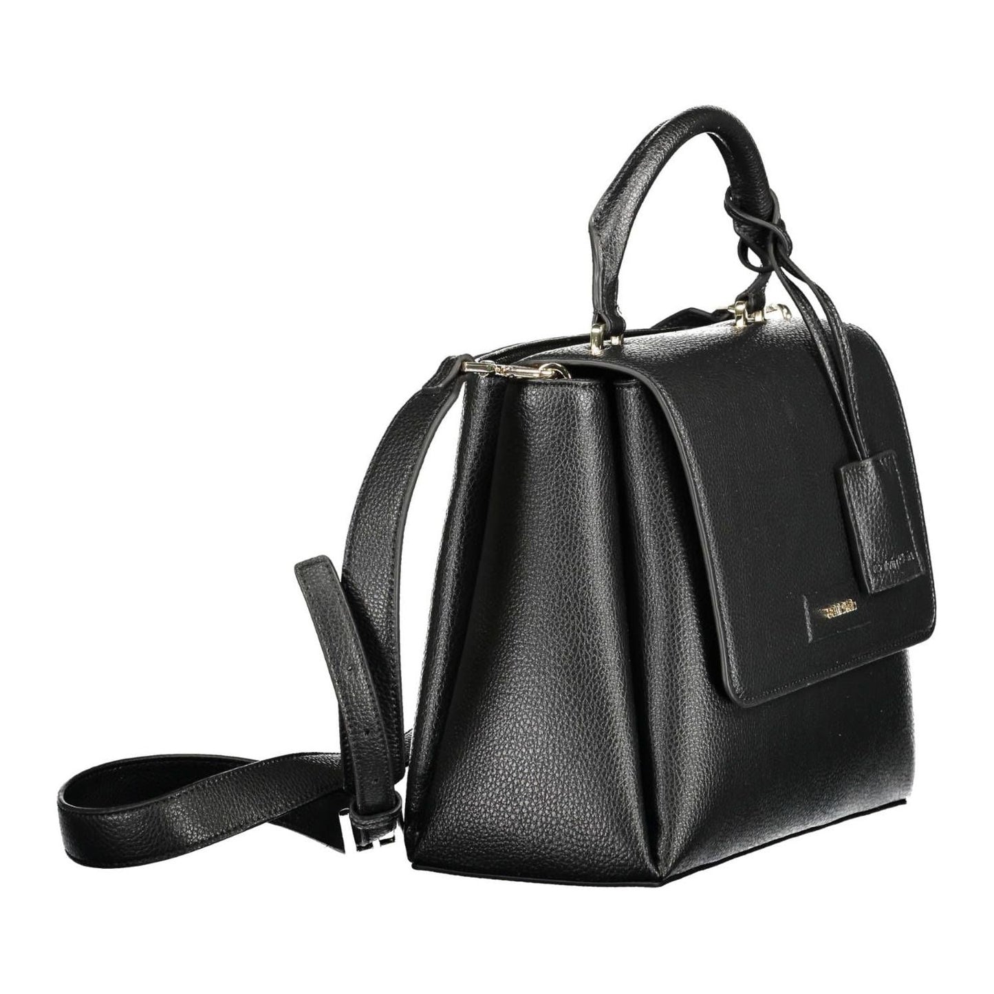 Calvin Klein Elegant Black Shoulder Bag with Magnetic Closure Calvin Klein