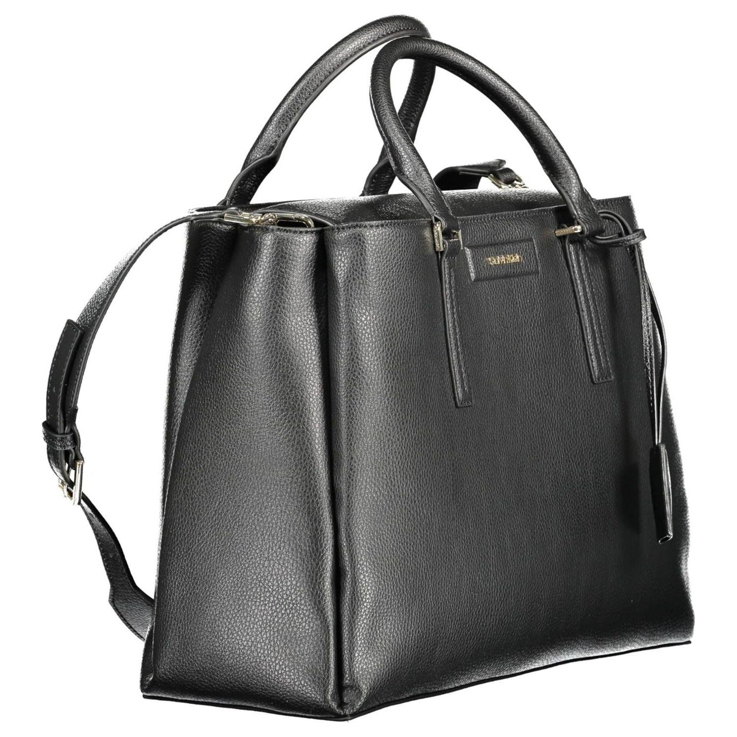 Calvin Klein Elegant Black Shoulder Bag with Chic Detailing Calvin Klein