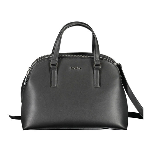 Calvin Klein Elegant Black Shoulder Bag with Logo Detail Calvin Klein