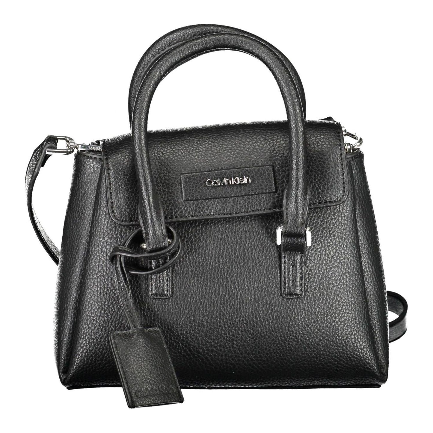 Calvin Klein Elegant Black Dual-Compartment Shoulder Bag Calvin Klein