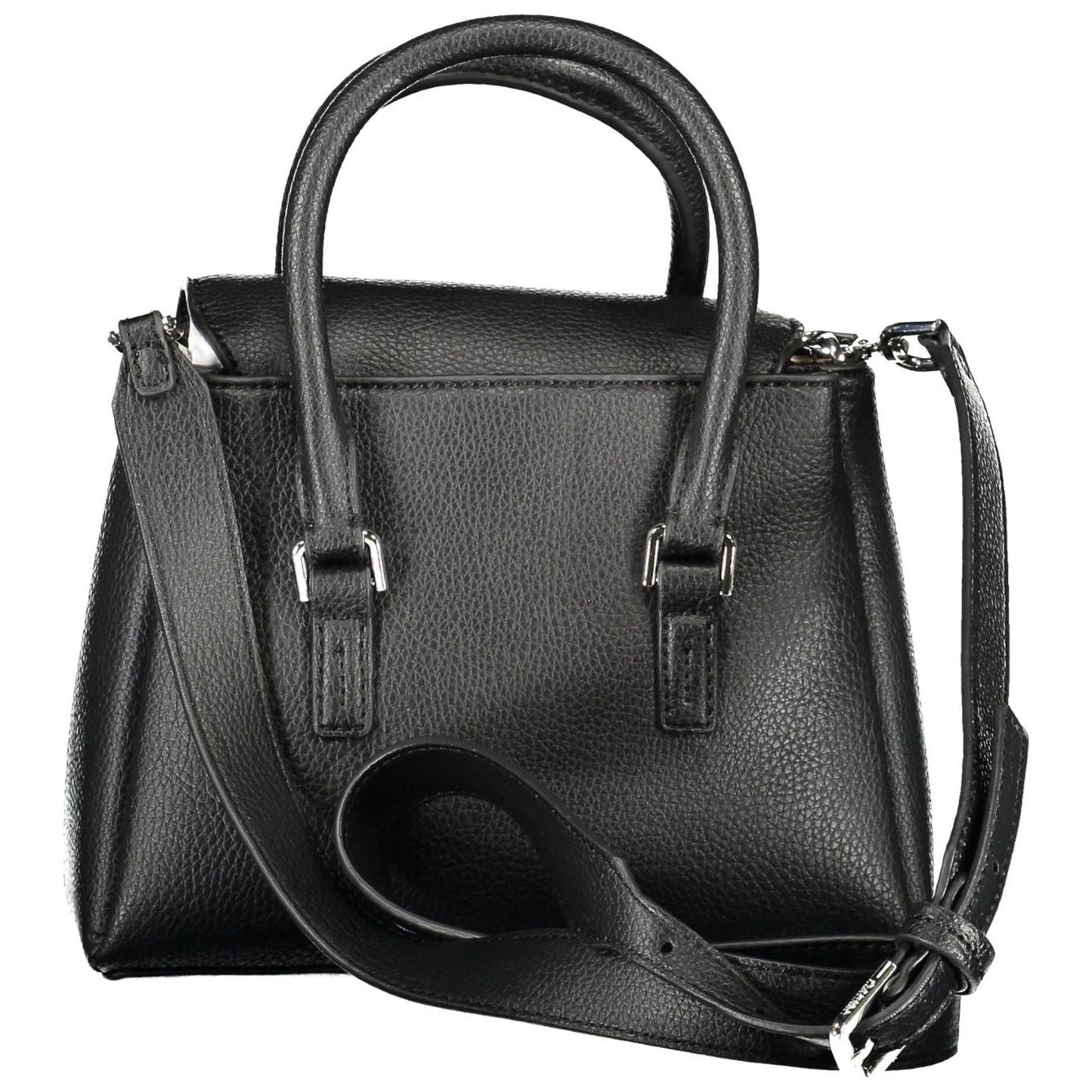 Calvin Klein Elegant Black Dual-Compartment Shoulder Bag Calvin Klein