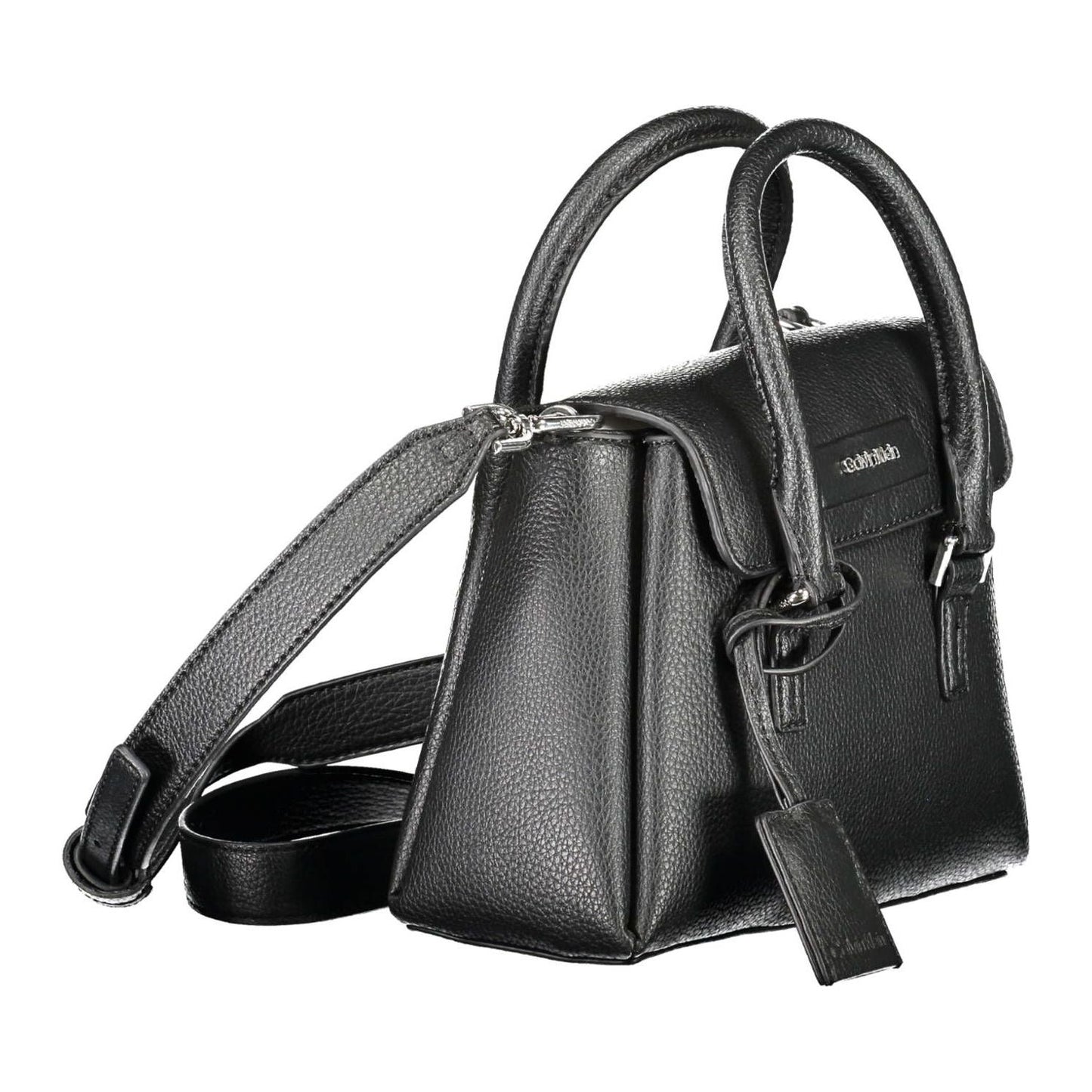 Calvin Klein Elegant Black Dual-Compartment Shoulder Bag Calvin Klein