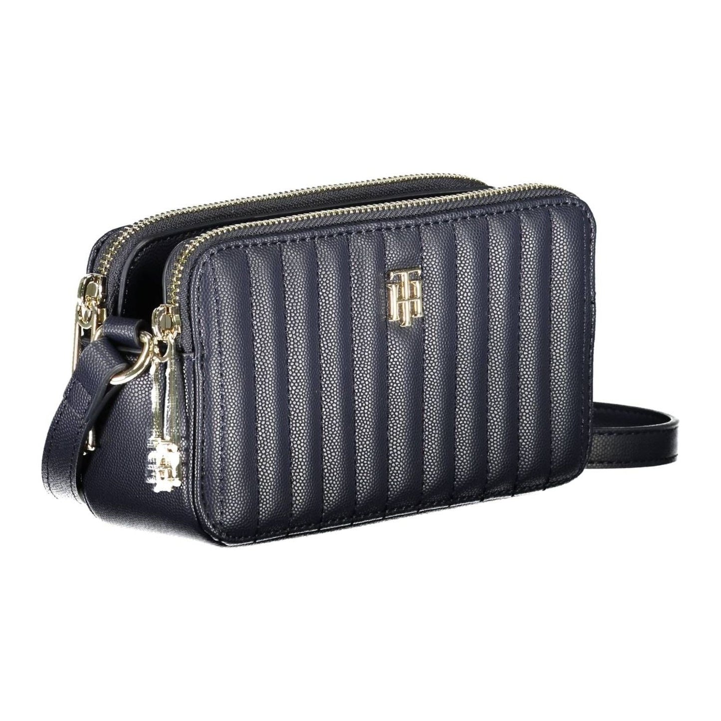 Tommy Hilfiger Chic Blue Contrasting Detail Shoulder Bag Tommy Hilfiger