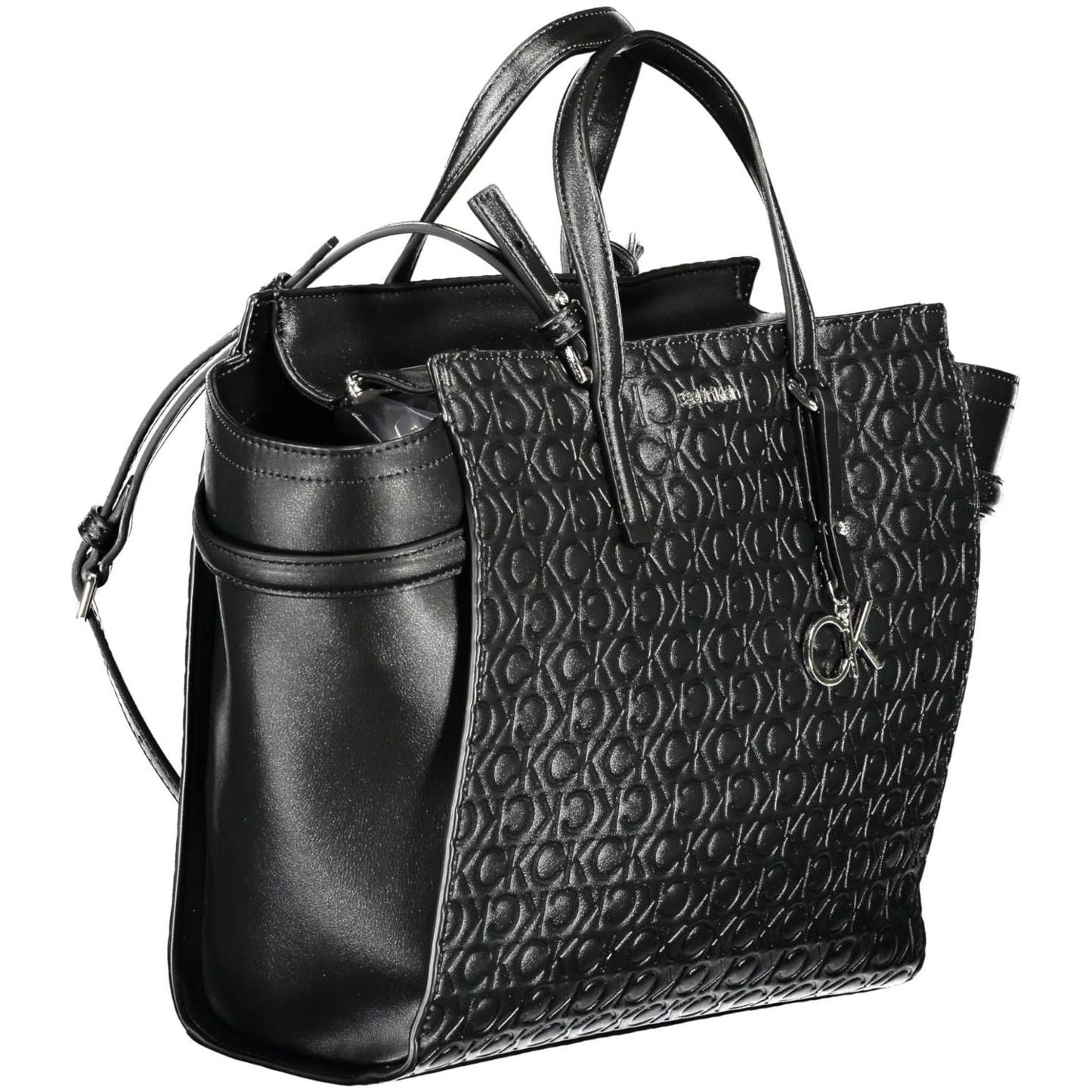 Calvin Klein Elegant Black Recycled Polyester Handbag Calvin Klein