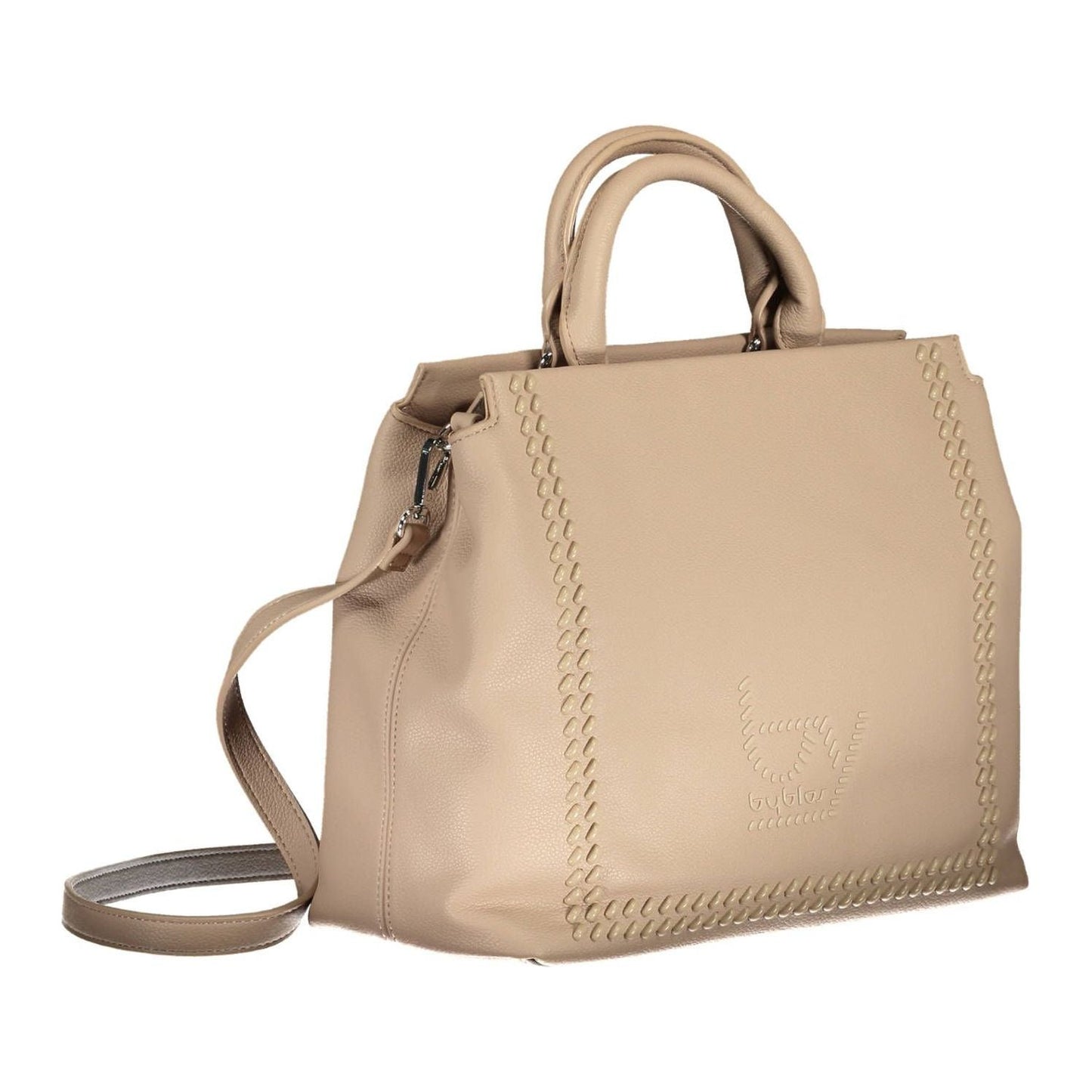 BYBLOS Beige Elegance Dual Compartment Handbag BYBLOS