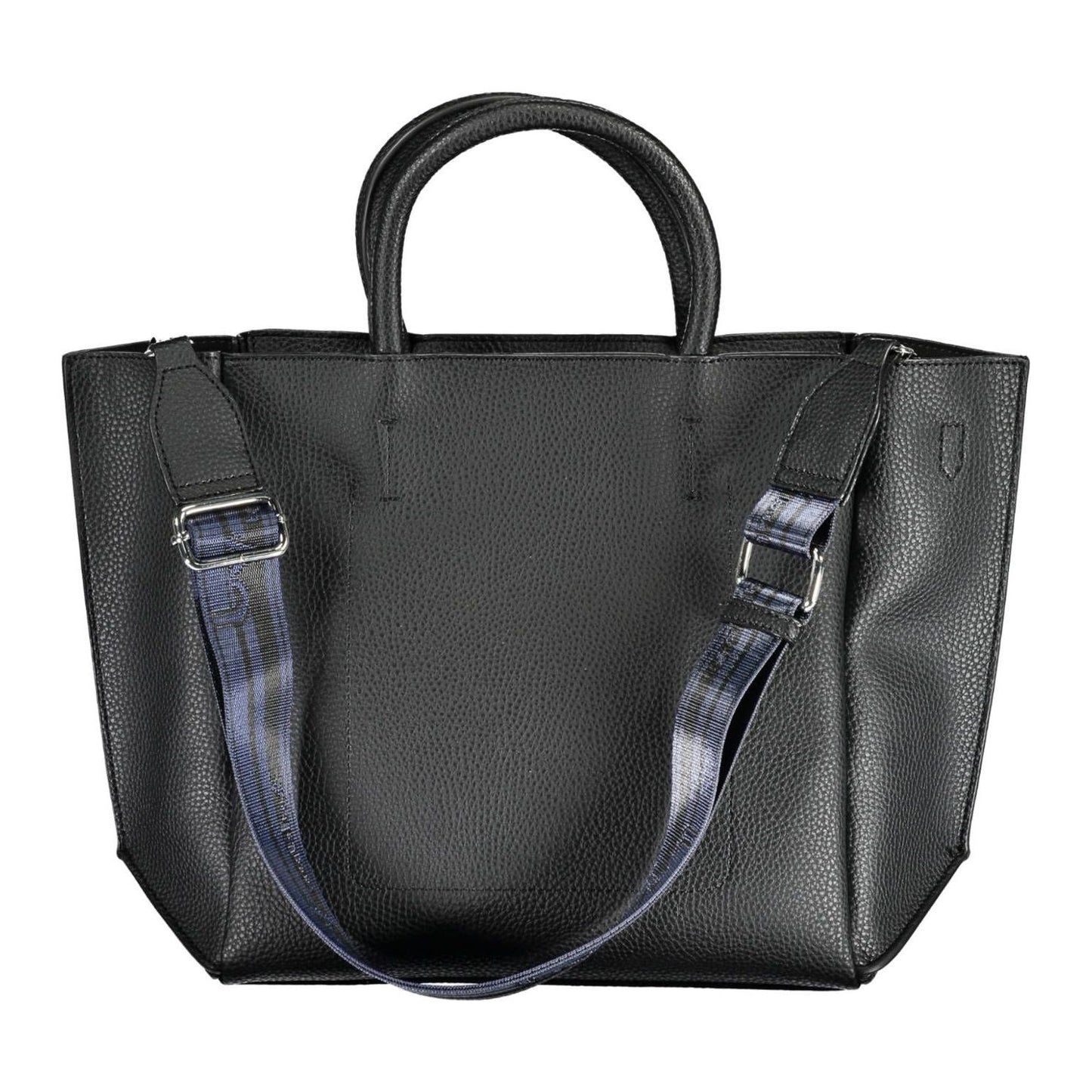 BYBLOS Elegant Black Handbag with Chic Print BYBLOS