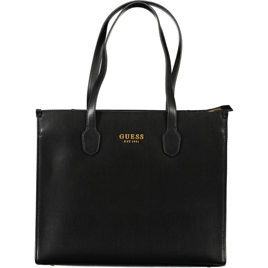 Guess Jeans Black Polyethylene Women Handbag Guess Jeans