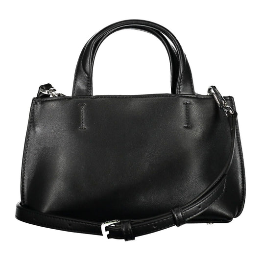 Calvin Klein Elegant Black Dual-Handle Designer Bag Calvin Klein