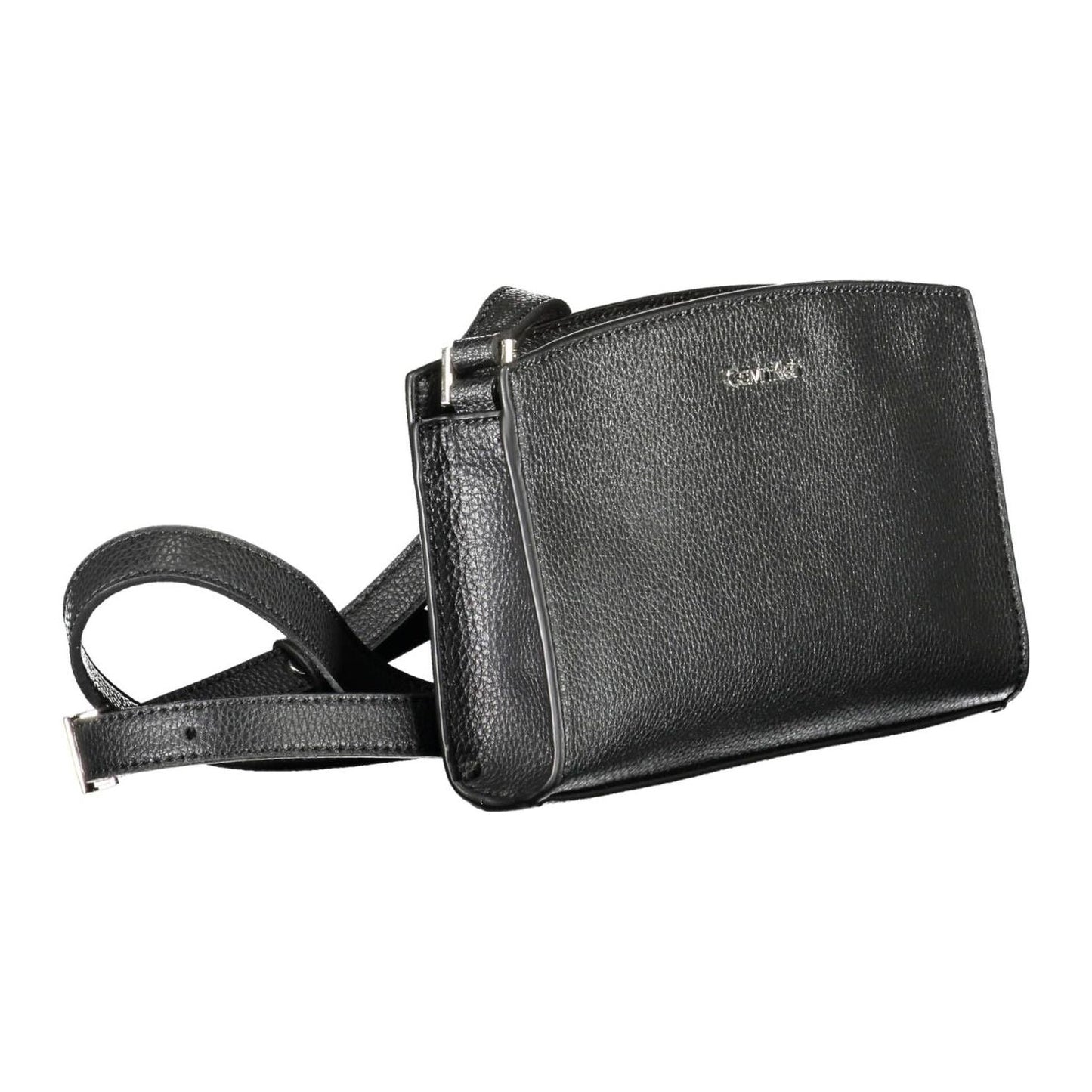 Calvin Klein Elegant Black Shoulder Bag with Logo Detailing Calvin Klein