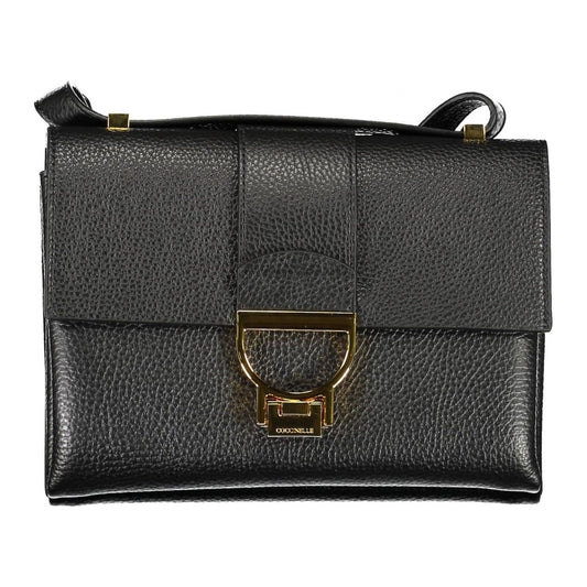 Coccinelle Chic Black Leather Shoulder Bag Coccinelle