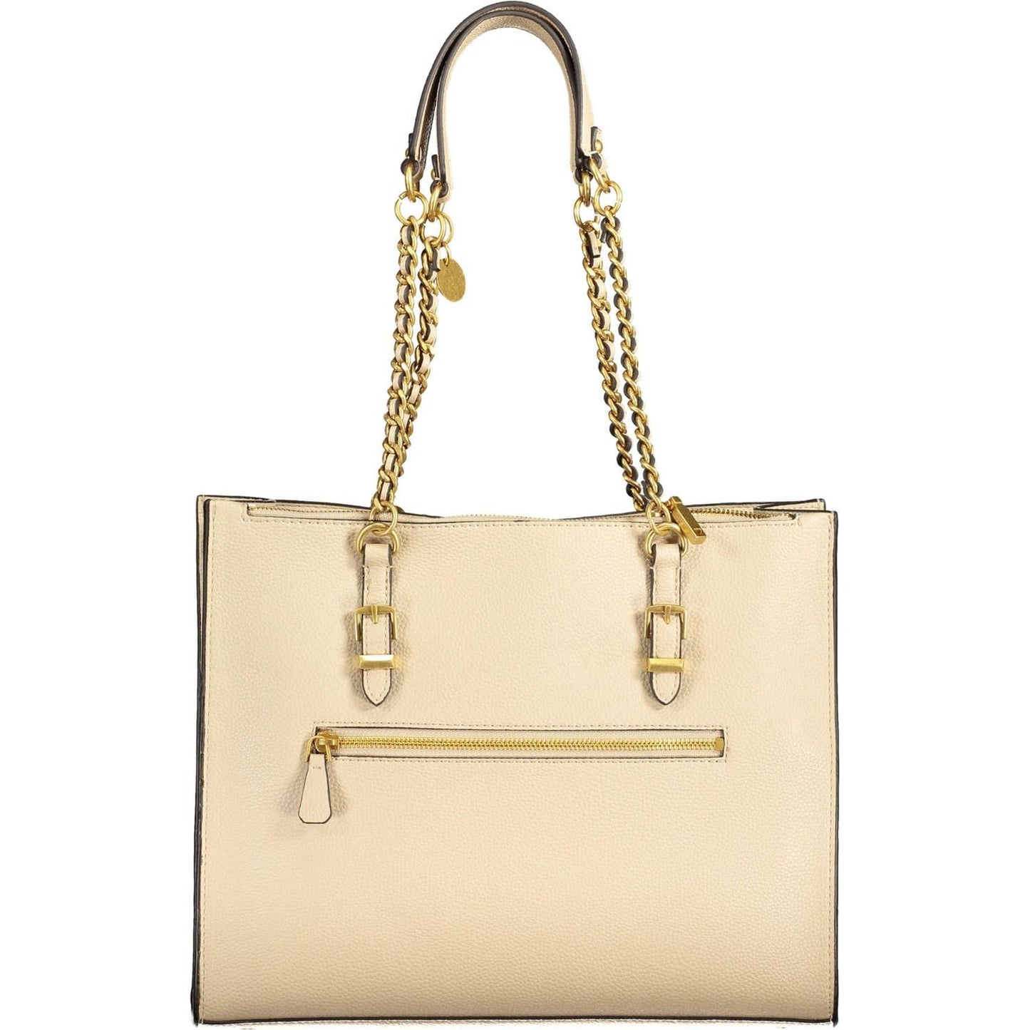 Guess Jeans Beige Chain-Link Shoulder Handbag Guess Jeans