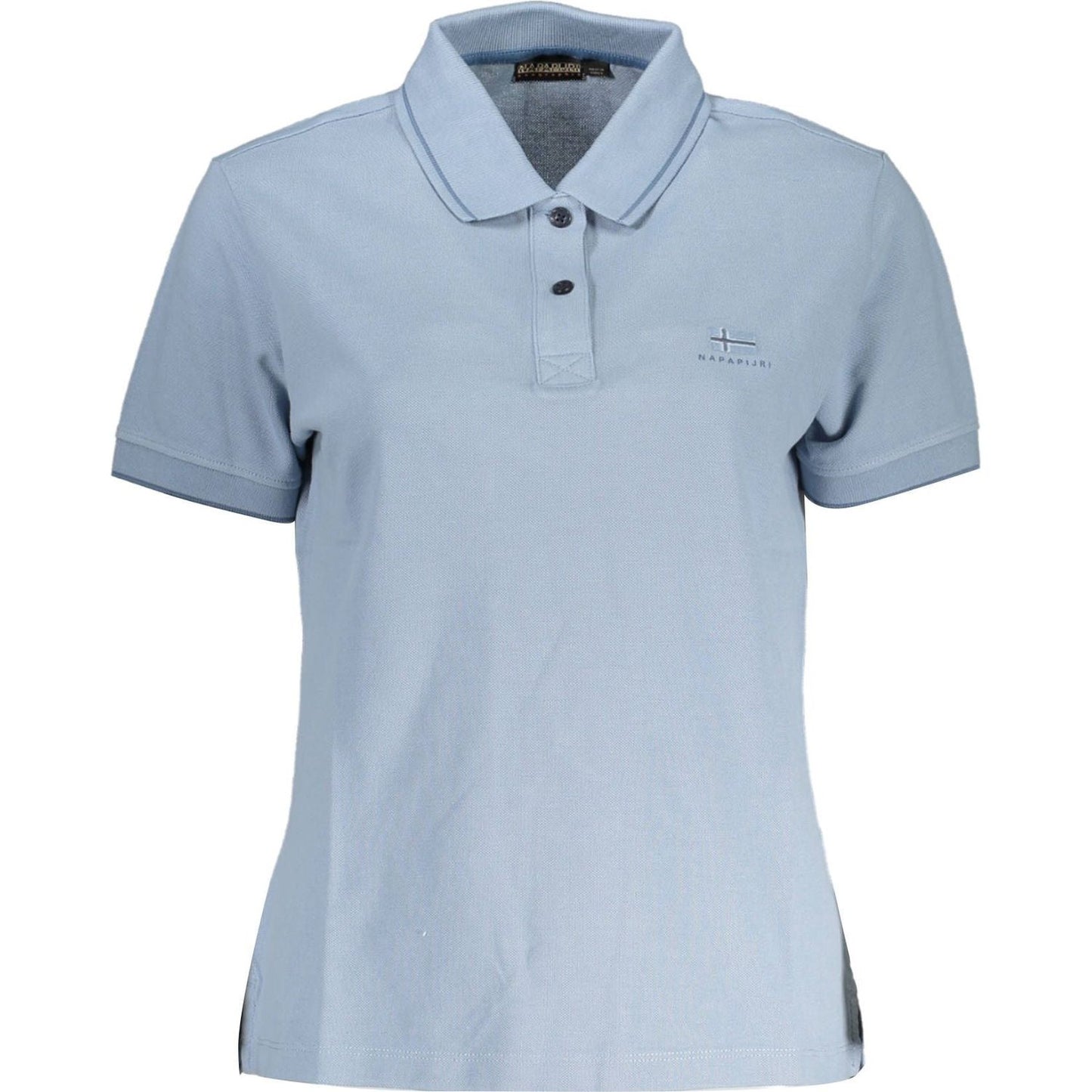 Napapijri Chic Light Blue Short-Sleeved Polo Napapijri