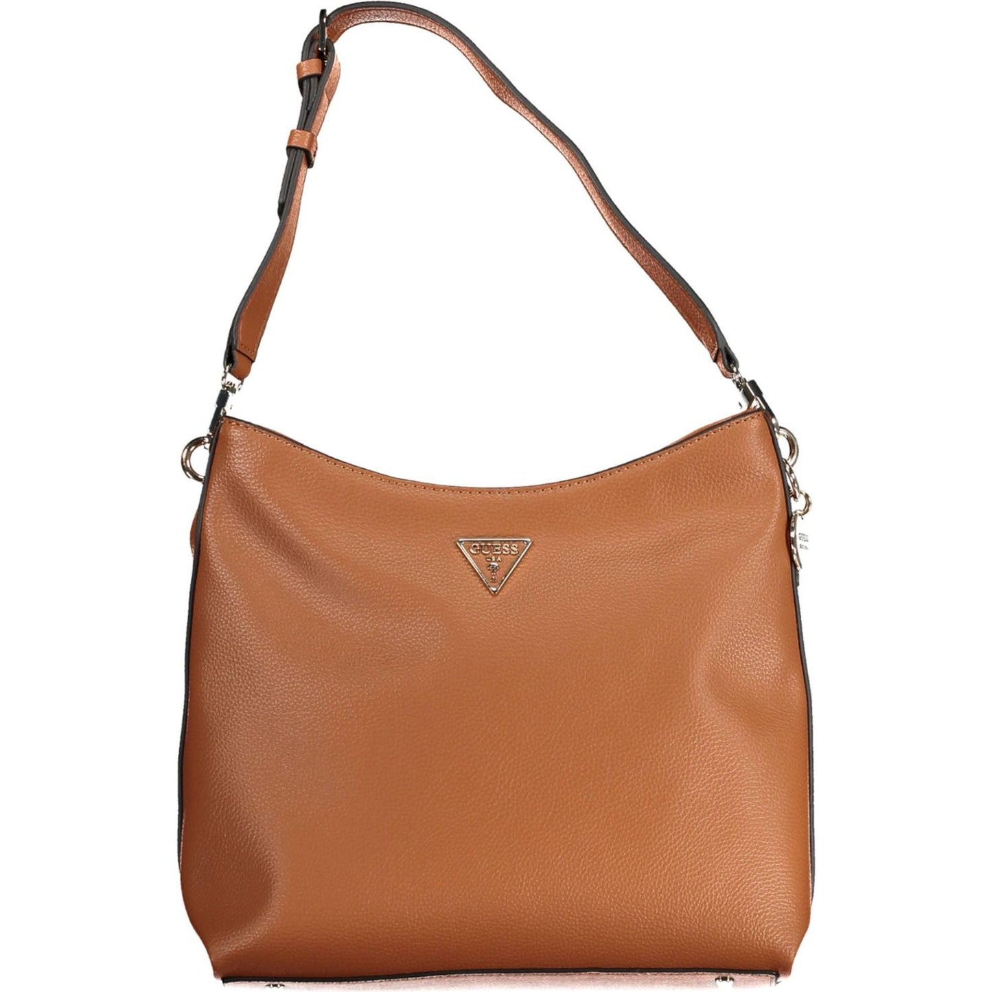 Guess Jeans Chic Brown Shoulder Bag with Logo Detail Guess Jeans