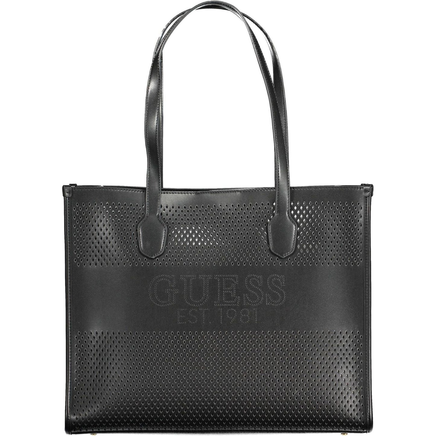 Guess Jeans Chic Black Convertible Shoulder Bag with Pochette Guess Jeans