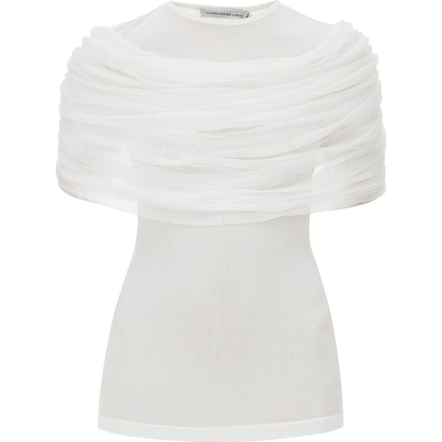 Christopher Esber "sonora top with draped Topwear Christopher Esber