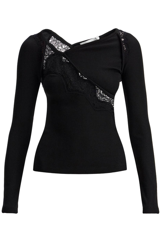 Christopher Esber long-sleeved top with lace Topwear Christopher Esber