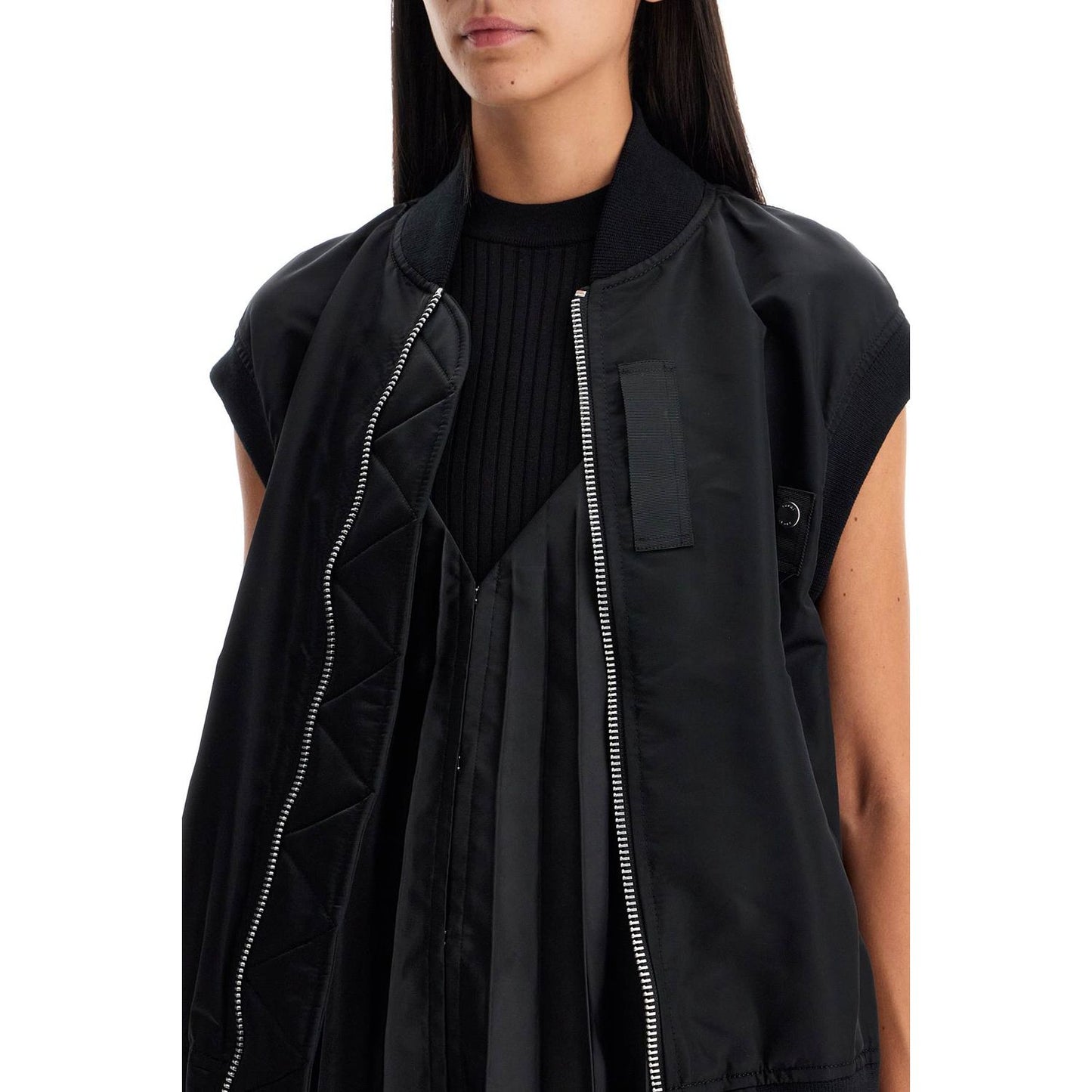 Sacai layered nylon vest for outdoor Vests Sacai