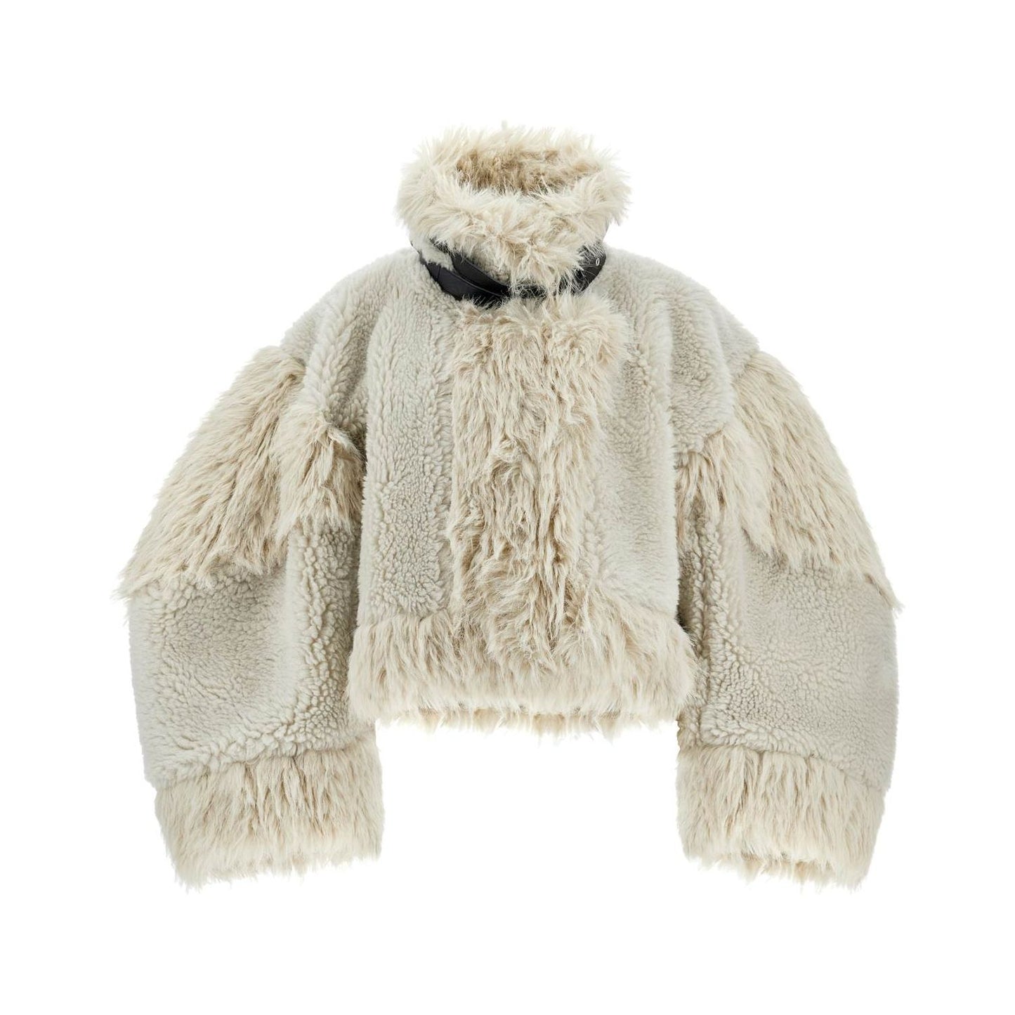 Sacai wool shearling and faux fur jacket Jackets Sacai