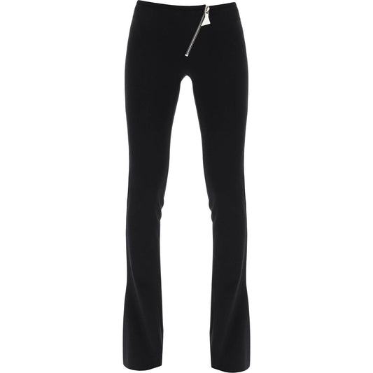 The Attico bootcut pants with slanted zipper Trousers The Attico