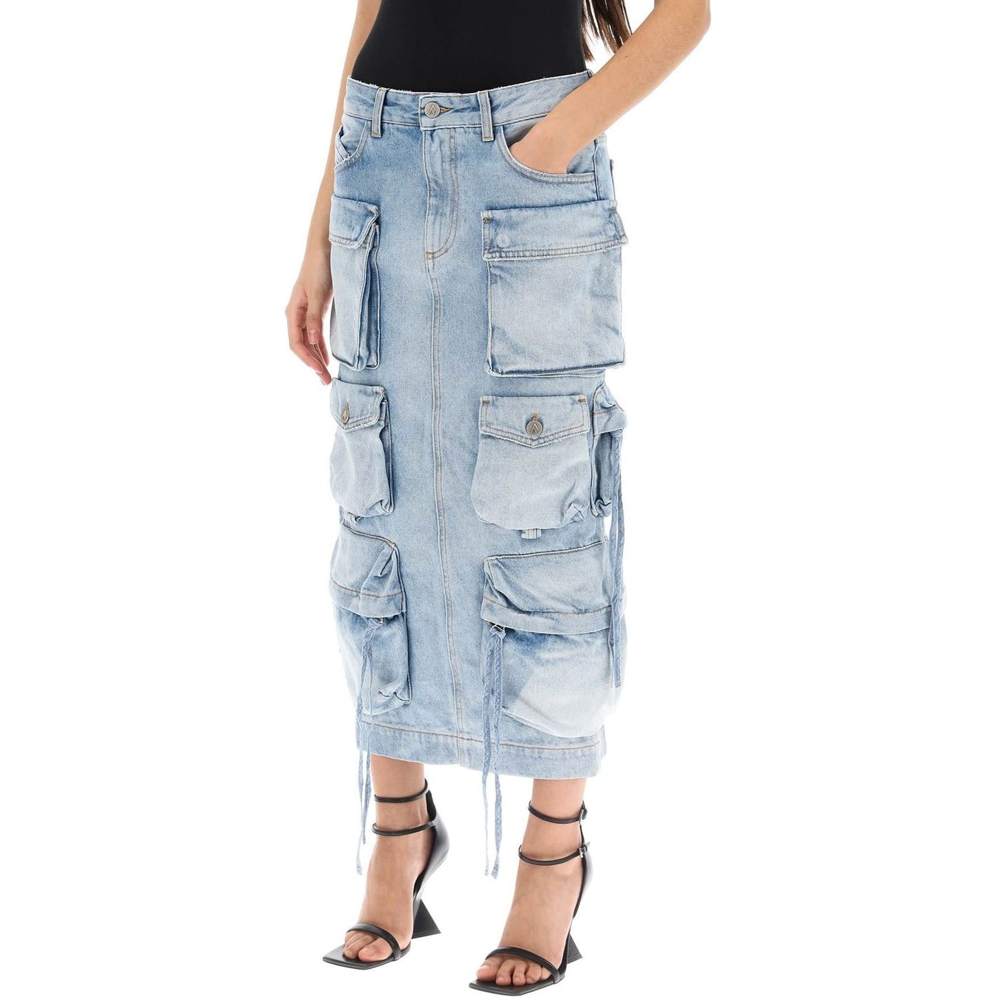 The Attico cargo denim skirt Skirts The Attico