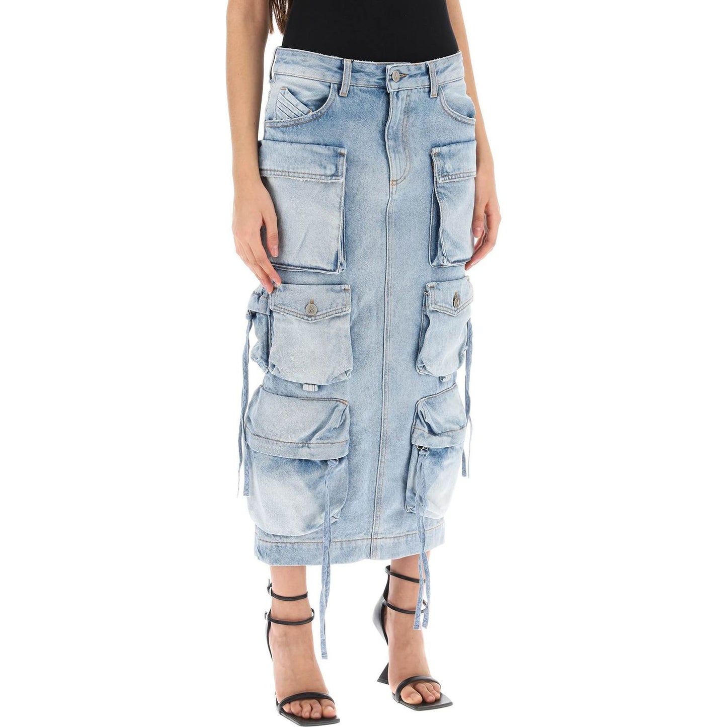 The Attico cargo denim skirt Skirts The Attico