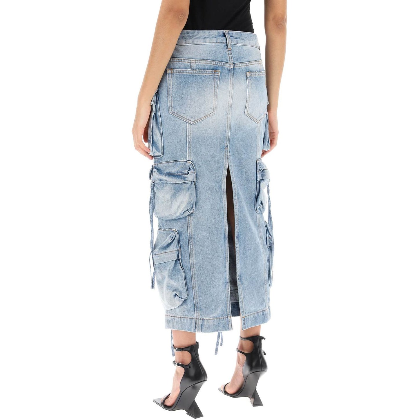 The Attico cargo denim skirt Skirts The Attico