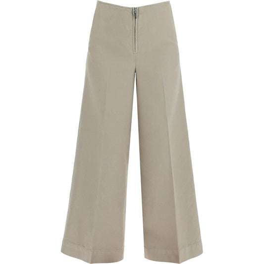 Toteme zip-front wide trousers Trousers Toteme