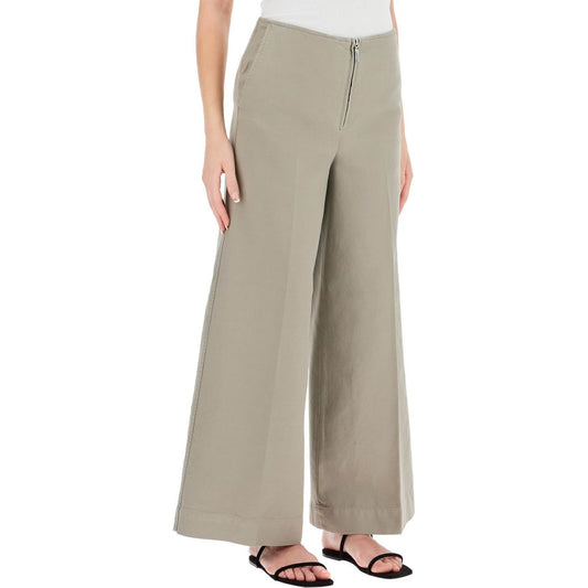 Toteme zip-front wide trousers Trousers Toteme