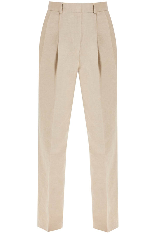 Toteme tailored linen blend trousers for women Trousers Toteme