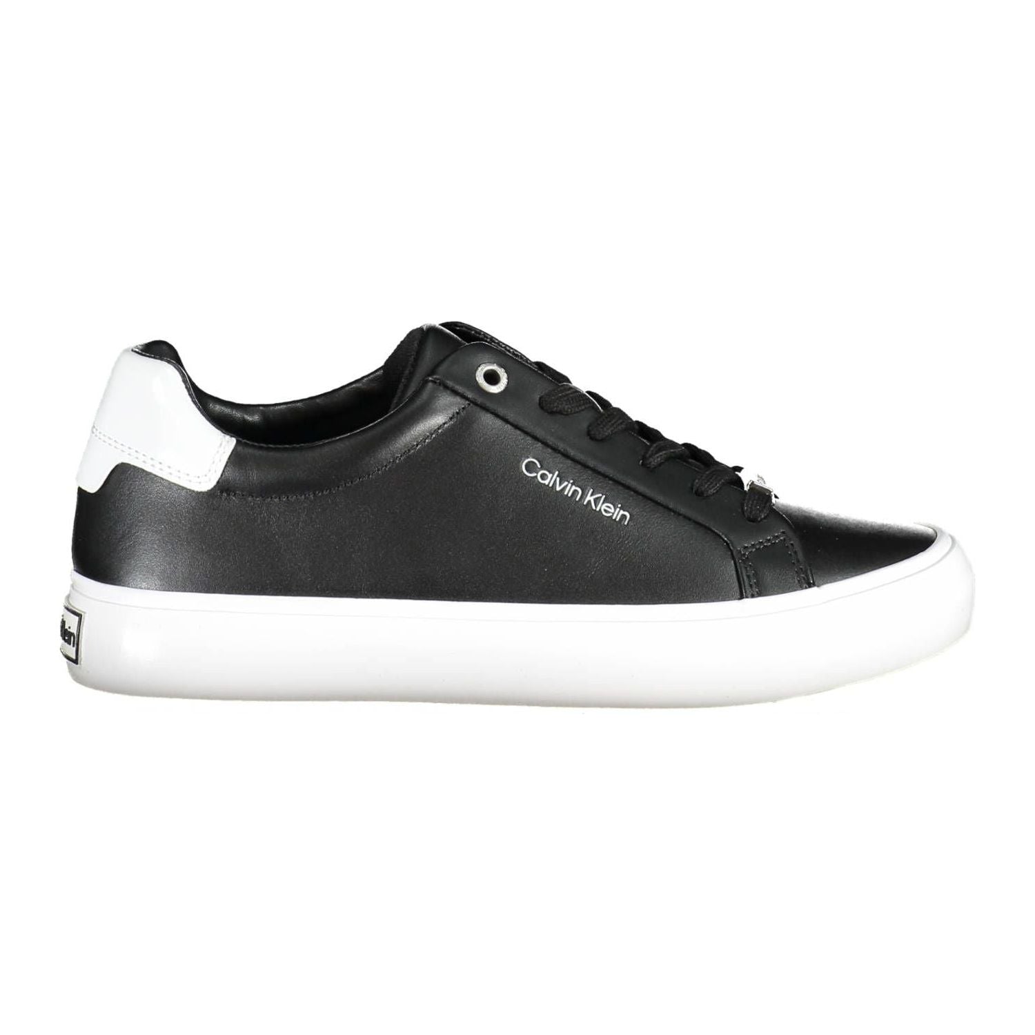 Calvin Klein Black Leather Women Sneaker