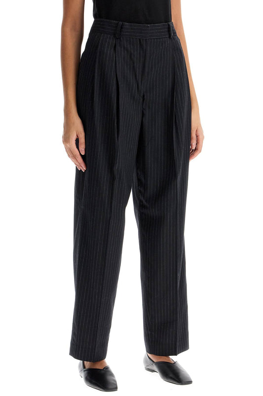 Toteme double pleated pinstripe trousers Trousers Toteme