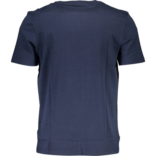 Timberland Organic Cotton Blue Tee with Signature Print Timberland