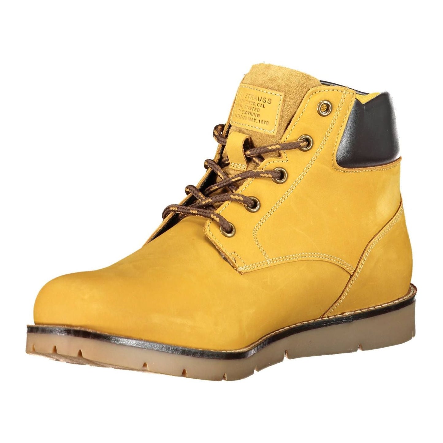 Levi's Sunset Yellow Ankle Boots with Lace-Up Detail Levi's